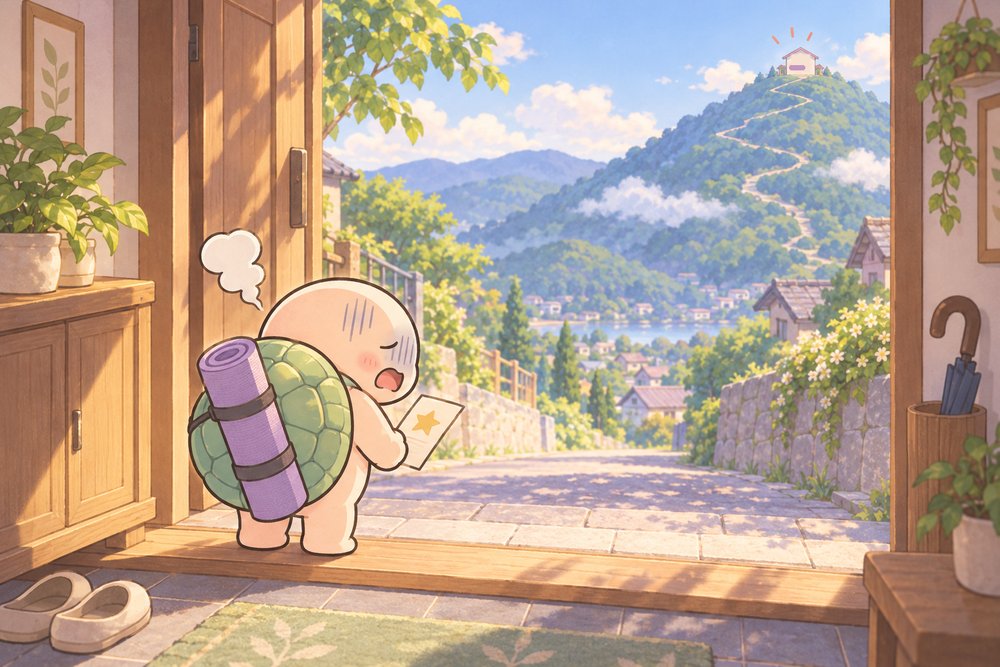 遠すぎる安いスタジオにがっかりするナビ助